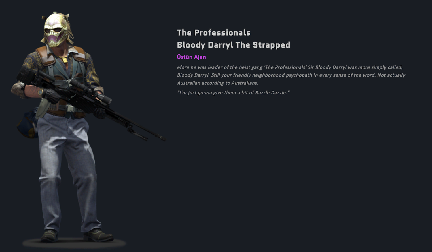 Сэр чертов дэррил. Bloody Darryl. Элитный охотник Солман КС го. Bloody Darryl the Strapped. Sir Bloody Darryl.